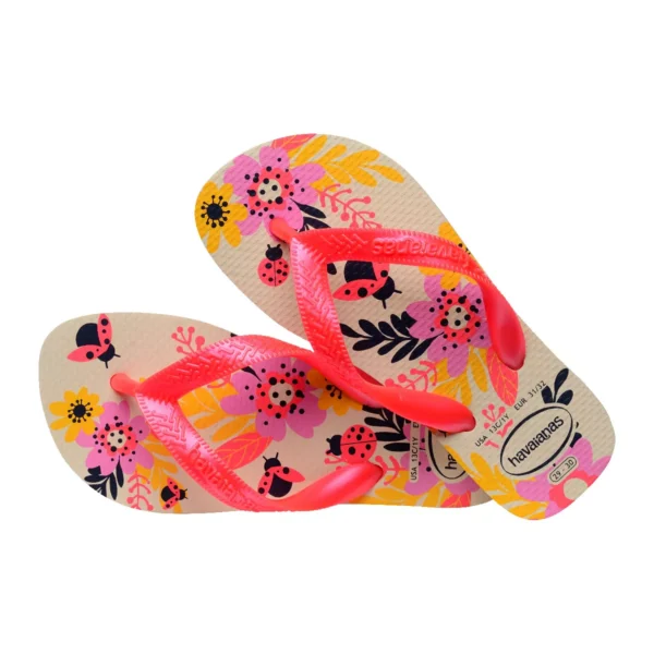 SANDALIAS HAVAIANAS KIDS FLORES FC PR - Imagen 4