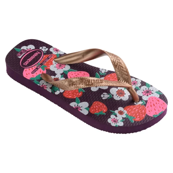 SANDALIAS HAVAIANAS KIDS FLORES FC PR - Imagen 2
