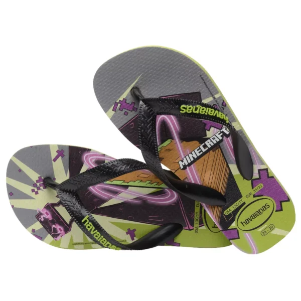 SANDALIAS HAVAIANAS KIDS MINECRAFT FC PR - Imagen 4